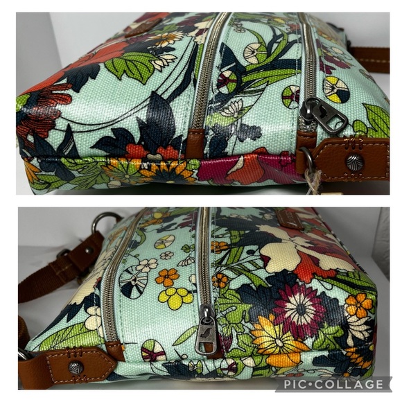 New with Tags! Sakroots “Flower Power” Artist Circle Shoulder/Crossbody Bag - Picture 6 of 12